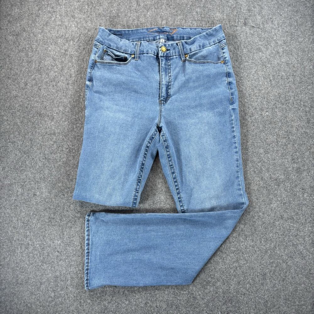 Seven7 Jeans Womens 16 Tummyless High Rise Slim Boot Light Wash Blue Denim